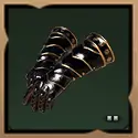 Blackened Plate Gauntlets Hands Armor